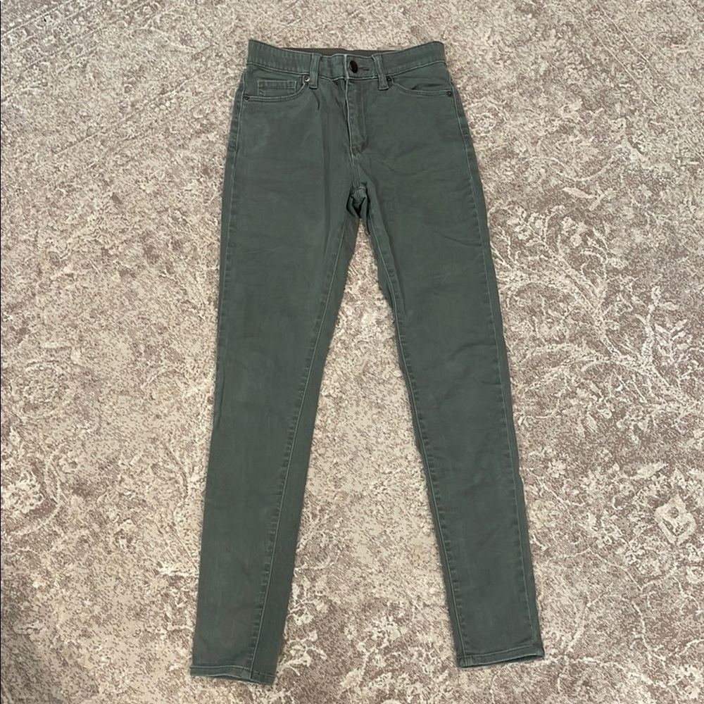 Women's Olive Green Jeans